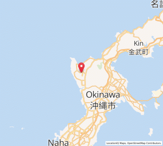 Map of Yomitan, Okinawa
