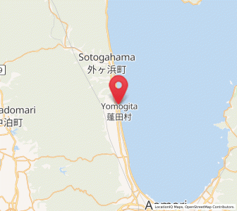 Map of Yomogita, Aomori
