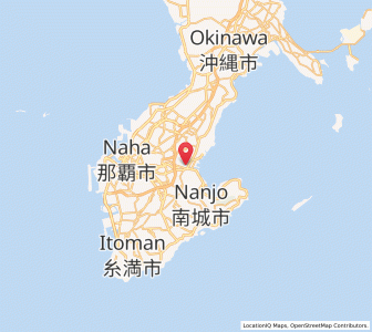 Map of Yonabaru, Okinawa