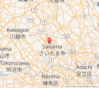 Map of Yono, Saitama