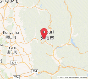 Map of Yūbari, Hokkaido