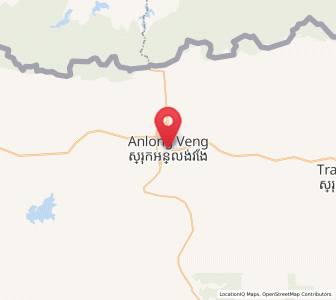 Map of Anlong Veaeng, Ŏtâr Méanchey