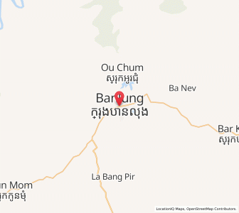 Map of Banlung, Ratanakiri