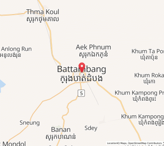 Map of Battambang