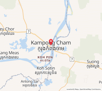 Map of Kampong Cham