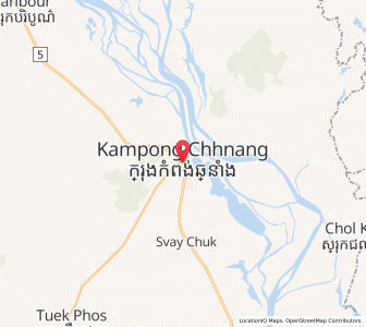 Map of Kampong Chhnang