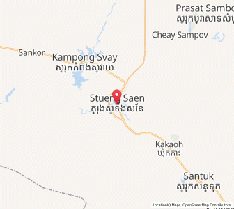 Map of Kampong Thom