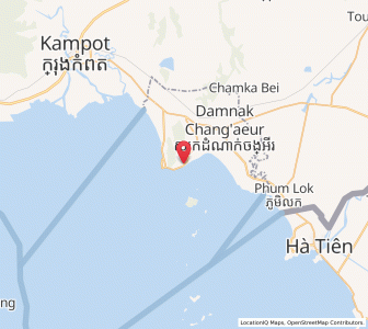Map of Krong Kep, Kep
