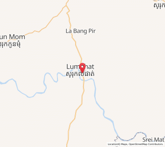 Map of Lumphat, Ratanakiri