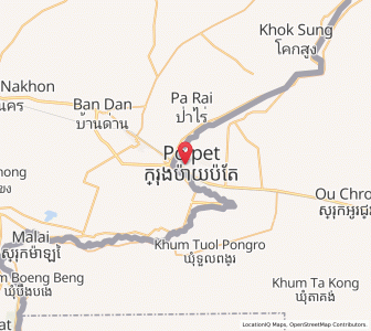 Map of Paoy Paet, Banteay Meanchey