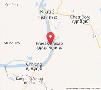 Map of Preaek Prasab, Kratie