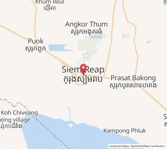 Map of Siem Reap