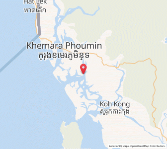 Map of Smach Mean Chey, Koh Kong
