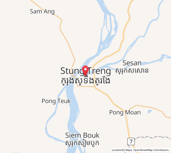 Map of Stung Treng