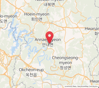 Map of Annae, North Chungcheong