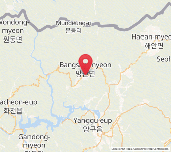 Map of Bangsan, Gangwon-do