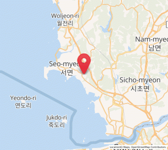 Map of Biin, Chungcheongnam-do