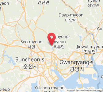 Map of Bonggang, Jeollanam-do