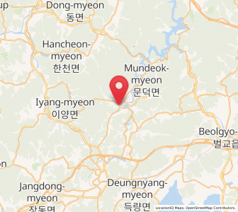 Map of Bongnae, Jeollanam-do