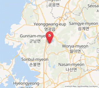 Map of Bulgap, Jeollanam-do