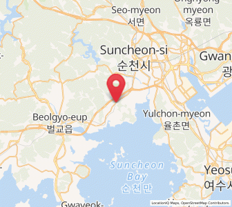 Map of Byeollyang, Jeollanam-do