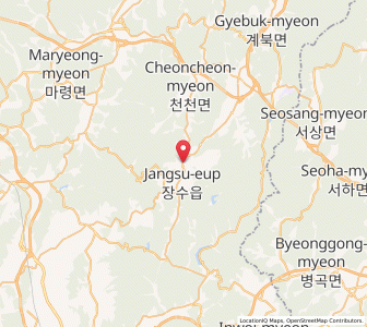 Map of Changsu, Jeollabuk-do