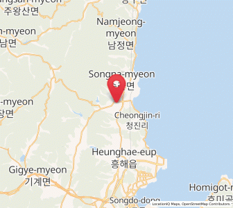 Map of Cheongha, Gyeongsangbuk-do