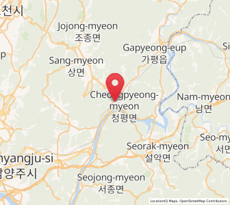 Map of Cheongpyeong, Gyeonggi-do