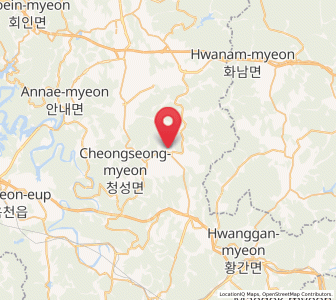 Map of Cheongsan, North Chungcheong