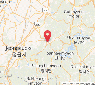 Map of Chilbo, Jeollabuk-do