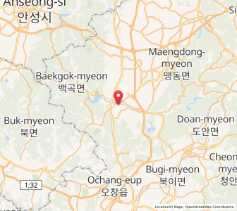 Map of Chinch'ŏn, North Chungcheong
