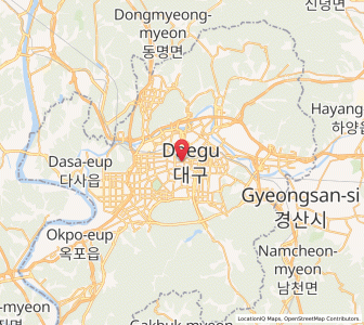 Map of Daegu, Daegu