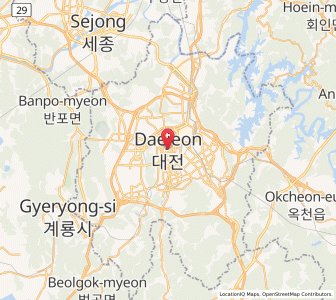 Map of Daejeon, Daejeon