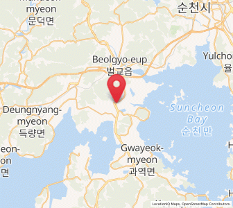 Map of Donggang, Jeollanam-do