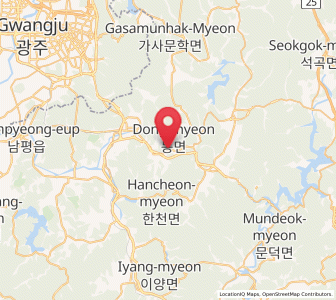 Map of Dongmyeon, Jeollanam-do
