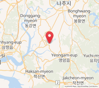 Map of Dopo, Jeollanam-do