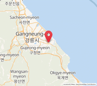 Map of Gangdong, Gangwon-do