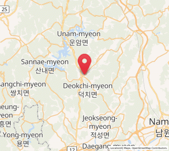 Map of Gangjin, Jeollabuk-do