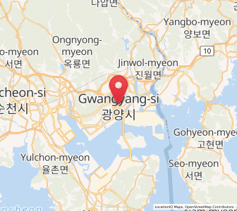 Map of Gwangyang, Jeollanam-do