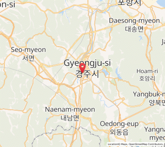 Map of Gyeongju, Gyeongsangbuk-do