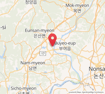 Map of Gyuam, Chungcheongnam-do