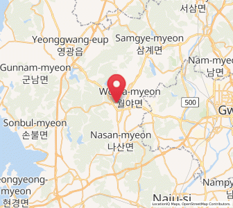 Map of Haebo, Jeollanam-do