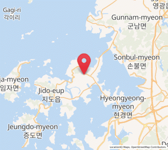 Map of Haeje, Jeollanam-do