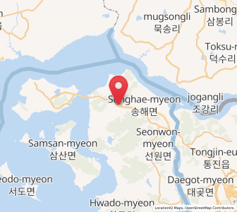 Map of Hajeom, Incheon
