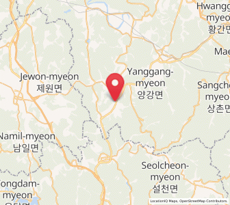 Map of Haksan, North Chungcheong