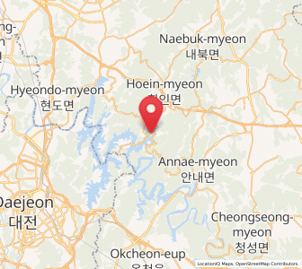Map of Hoenam, North Chungcheong