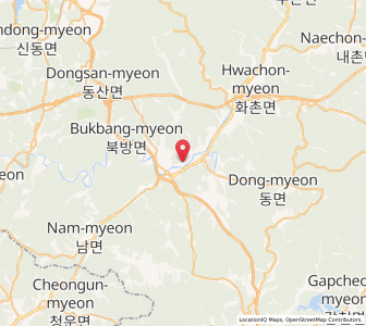 Map of Hongch’ŏn, Gangwon-do
