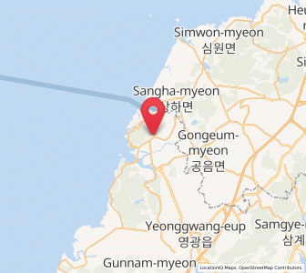 Map of Hongnong, Jeollanam-do