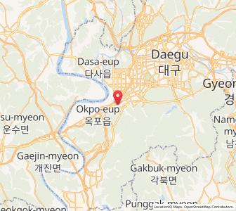 Map of Hwawŏn, Daegu
