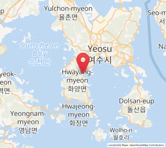 Map of Hwayang, Jeollanam-do